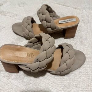 KellParker  Double-Strap Mule in Taupe size 10